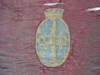 Painting on banner, condition: before conservation